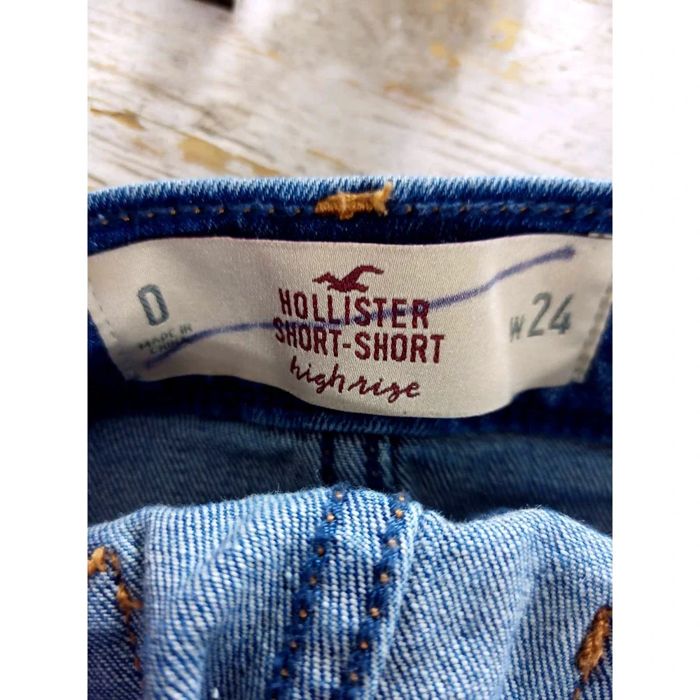 Hollister Women 0 Destroyed Cutoff High Rise Short - Picture 7 of 7